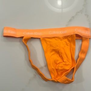 Calvin Klein orange jockstrap